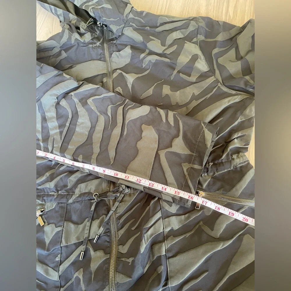 Chico's Black and Gray Utility Jacket